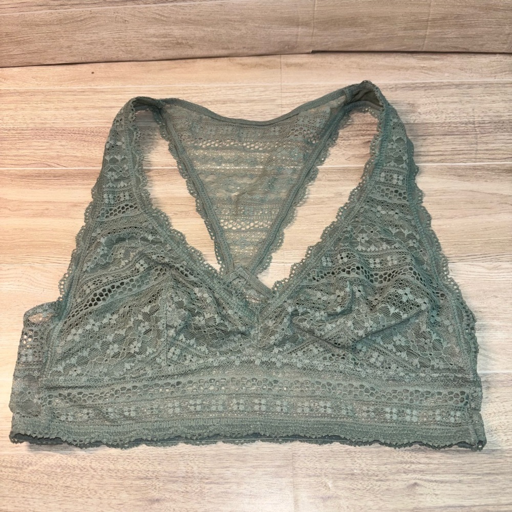 Victoria Secret racerback Seafoam Green Lace Bralette